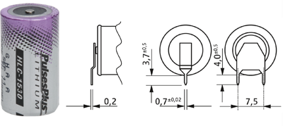 1301153702 Tadiran Batteries Round Cells, 9V Blocks