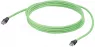 System cable, RJ45 plug, straight to RJ45 plug, straight, Cat 5e, SF/UTP, PVC, 45 m, green