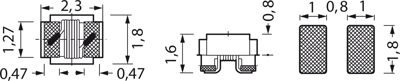 0805F-1R0K-01 Fastron Fixed Inductors Image 2