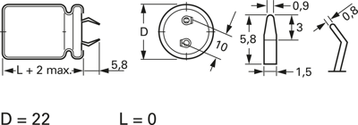 SLG227M250S1A5Q30K Teapo Electrolytic Capacitors Image 2