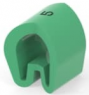 PVC cable maker, imprint "5", (L) 6 mm, max. bundle Ø 12.7 mm, green, EC1580-000