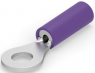 Insulated ring cable lug, 0.41-0.65 mm², AWG 20, 3.6 mm, M3.5, purple