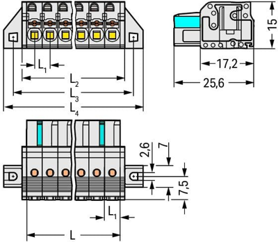 2721-110/031-000 WAGO PCB Connection Systems Image 2