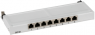 Patch panel, 8 x RJ45, horizontal, 1-row, (W x H x D) 254.6 x 22 x 108 mm, gray, 37738.8