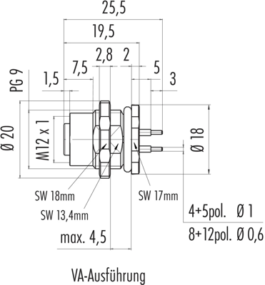 86 2532 1100 00005 binder Sensor-Actuator Connectors Image 2