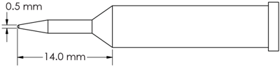 GT6-CN0005A METCAL Soldering tips, desoldering tips and hot air nozzles