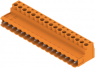 Pin header, 17 pole, pitch 5.08 mm, straight, orange, 1645150000
