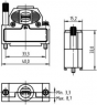 D-Sub connector housing, size: 2 (DA), straight 180°, cable Ø 3.3 to 8.5 mm, thermoplastic, shielded, silver, 09670150483