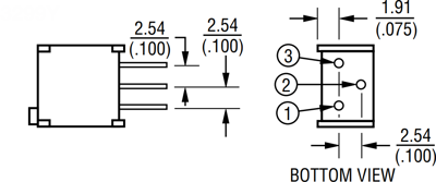3299Y-1-253LF Bourns Electronics GmbH Trimmer Potentiometers Image 2