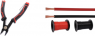PVC-stranded wires kit, halogen free, 0.14 mm², black/red, outer Ø 1.2 mm
