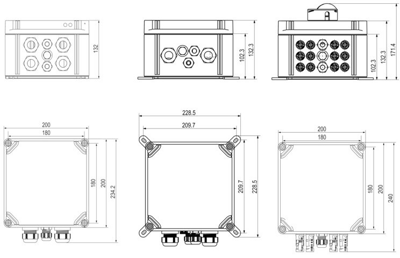 2890350000 Weidmüller Flush-mounted Boxes, Junction Boxes Image 4