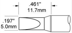 SCV-CH50AR METCAL Soldering tips, desoldering tips and hot air nozzles