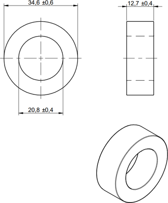 74270151 Würth Elektronik eiSos Ferrite cable cores Image 2