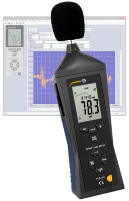 PCE-322A PCE Instruments Luxmeter, Sound Level Meter, Magnetic Field Tester Image 1