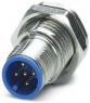 Plug, M12, 5 pole, solder pins, SPEEDCON locking, straight, 1457953