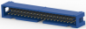 Pin header, 40 pole, pitch 2.54 mm, straight, blue, 3-1761603-3
