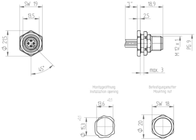 61488 Lumberg Automation Sensor-Actuator Connectors