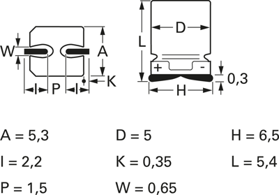 CA010M0047REC-0505 Kemet Electrolytic Capacitors Image 2