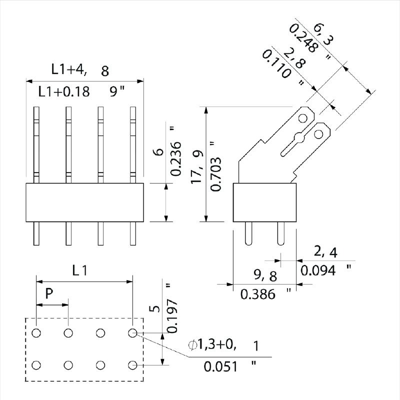 9511880000 Weidmüller PCB Terminal Blocks Image 3