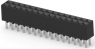 Socket header, 30 pole, pitch 2.54 mm, straight, black, 1-534998-5