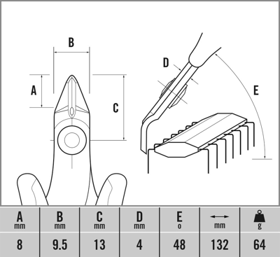 T3884 C.K Tools Side Cutters, Tip Cutters Image 3