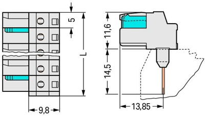 722-240/005-000 WAGO PCB Connection Systems Image 2