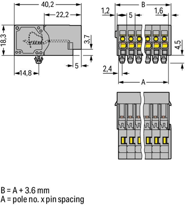 769-613/001-000 WAGO PCB Connection Systems Image 2