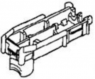 Socket, unequipped, 2 pole, angled, 1 row, yellow, 353377-7