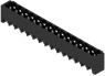 Pin header, 15 pole, pitch 5 mm, straight, black, 1841290000