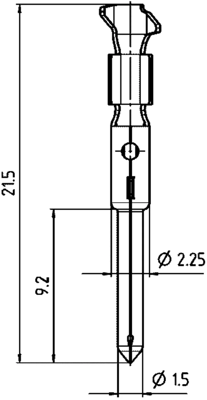 61 0796 098 00 binder Crimp Contacts Image 2