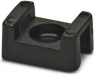 Mounting base, polyamide, black, (L x W x H) 15 x 9.5 x 7 mm