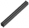 Socket header, 50 pole, pitch 2 mm, straight, black, 9-1470209-8