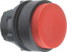 Pushbutton, unlit, latching, waistband round, red, front ring black, mounting Ø 22 mm, ZB5AH4