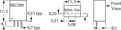 R-78HB12-0.5 RECOM DC/DC Converters Image 2