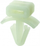 Mounting base, plastic, green, (L x W x H) 2 x 6.2 x 8.1 mm