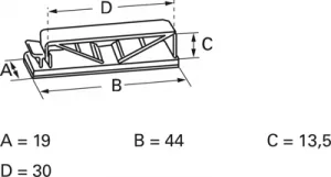 SL 30X12 MM Cable Holders