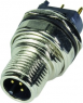 Plug, 5 pole, solder cup, screw locking, straight, 21033211530