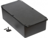 Aluminum die cast enclosure, (L x W x H) 192 x 112 x 61 mm, black (RAL 9005), IP54, 1590R1FLBK