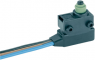 Subminiature snap-action switch, On-On, stranded wires, pin plunger, 1.8 N, 4 A/12 VDC, IP40