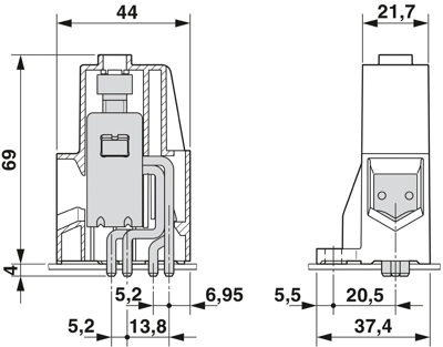 1841856 Phoenix Contact PCB Terminal Blocks Image 2