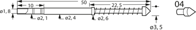 F34004S350N260 Feinmetall Contact Probes Image 3