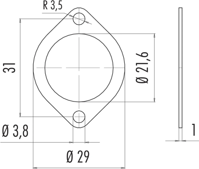 04 0722 000 binder Accessories for Industrial Connectors Image 2