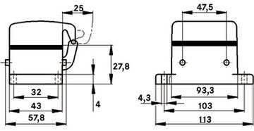 10073000 LAPP Housings for HDC Connectors Image 2