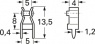 Fuse holder clip, 5 x 20 mm, PCB mounting, 61-1207-11/0030