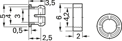 10130869 Fischer Elektronik LED Spacer Image 2