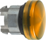Signal light, illuminable, waistband round, orange, front ring silver, mounting Ø 22 mm, ZB4BV053S