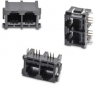 Socket, RJ45, 8 pole, 8P8C, Cat 3, solder connection, through hole, 615008149521L