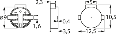 SMD-P09B03 EKULIT Acoustic Signal Transmitters Image 2