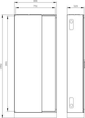 8GK1323-8KN34 Siemens Switch Cabinets, server cabinets Image 2