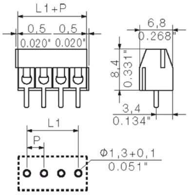 1912400000 Weidmüller PCB Terminal Blocks Image 2